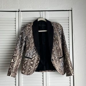 Zara Snake Print Blazer